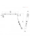 Cкользящая тяга DOORLOCK SR-2 с синхронизацией для доводчиков DL300 DL340 DL345