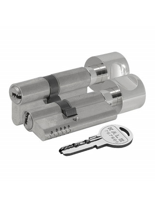 Цилиндровый механизм Kale kilit (Кале килит) с вертушкой 164 OBS SCE/100 (40+10+50) mm никель 5 кл.