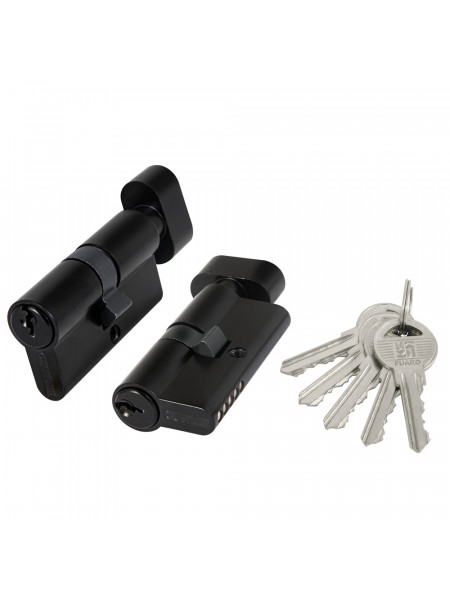 Цилиндровый механизм Fuaro (Фуаро) с вертушкой 100 ZM 70 mm (30+10+30) BL черный 5 кл.