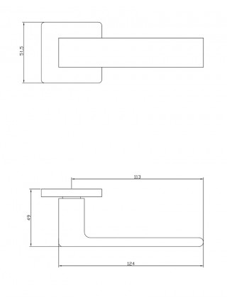 Ручка ADDEN BAU GRANE S-560 GRAPHITE (цвет ГРАФИТ)