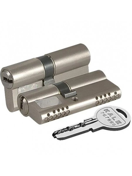 Цилиндровый Kale kilit (Кале килит) механизм 164 OBS SNE/120 (55+10+55) mm никель 5 кл.