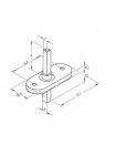 Оконная ручка Extreza ENZO-HW-F05 (ENZO 117) матовый хром