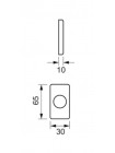 Оконная ручка Extreza ENZO-HW-F05 (ENZO 117) матовый хром
