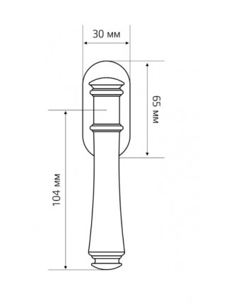 Ручка оконная Extreza PIERO (Пьеро) 326 HW черный матовый F22