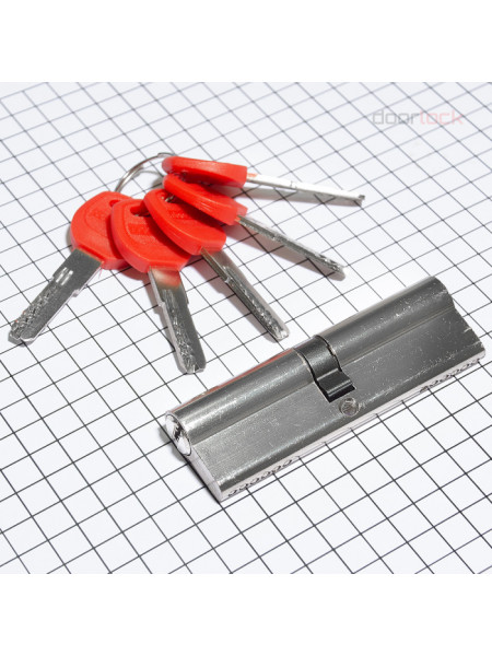 Цилиндровый механизм DOORLOCK V 2300Z N серия Variant, никелированный, 50x50мм, 5 ключей