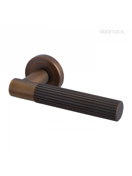 Ручка дверная DOORLOCK Cambridge M052 DTB matt, матовая темная бронза