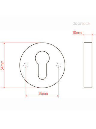 Ручка дверная DOORLOCK V 040/F/8/C/SS PZ, L-form, BL черный