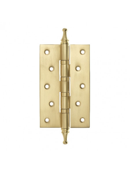 Петля универсальная латунная CROWN 126x76x3mm D12mm полированная латунь