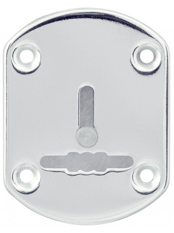 Декоративная накладка ESC021/1-SS (нержавейка) на сув. замок со шторкой (1 шт.) тех.упак.