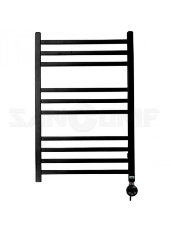 Полотенцесушитель GROIS Polo GR-003 500х800 П10 (3+3+4) RAL9005 черный матовый