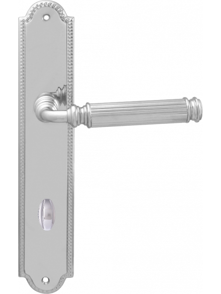 Дверная ручка на планке Melodia Rania 290/458 Wc Хром полированный