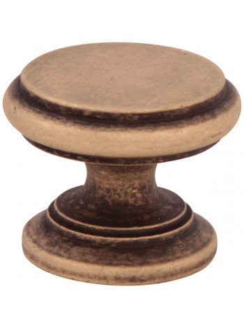 Мебельная ручка Melodia 804 Старинная латунь VG FLAT CAP D32 mm