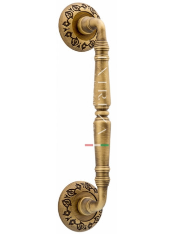 Ручка дверная скоба Extreza CLASSIC PETRA 250мм (205мм) R04 матовая бронза F03
