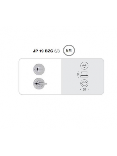 Фиксатор поворотный на круглом основании Colombo JP19 BZG Матовый графит