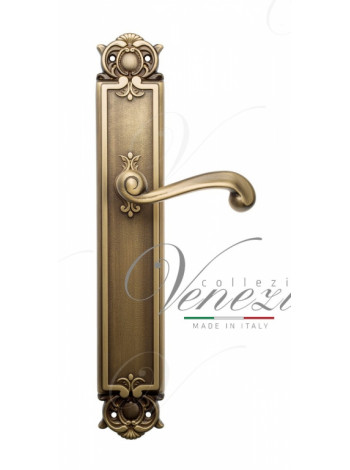 Ручка дверная на планке проходная Venezia Carnevale PL97 матовая бронза