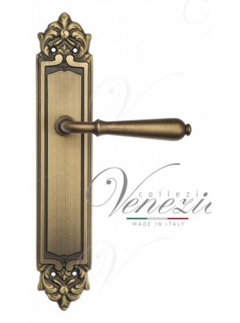 Ручка дверная на планке проходная Venezia Classic PL96 матовая бронза