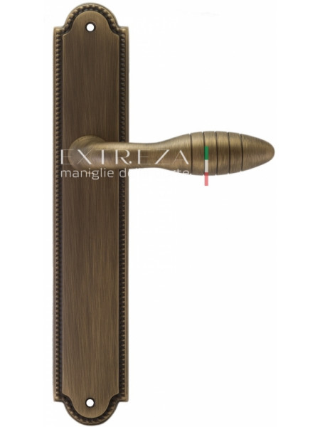 Ручка дверная на планке пустышка Extreza MIREL (Мирель) 316 PL03 PASS матовая бронза F03