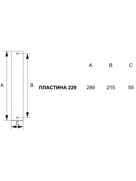 Дверная ручка на планке Melodia Libra 229Pass Латунь полированная