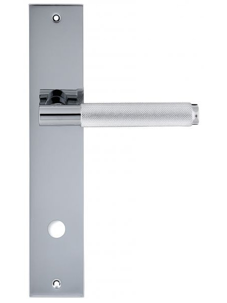 Дверная ручка Extreza Hi-Tech TUBA 126 на планке PL11 полированный хром F04 сантехническая завертка WC