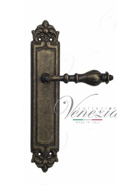 Ручка дверная на планке проходная Venezia Gifestion PL96 античная бронза