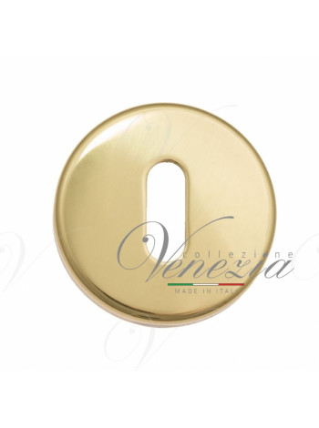 Накладка под ключ буратино на круглом основании Fratelli Cattini KEY 7-OLV полированная латунь 2 шт.