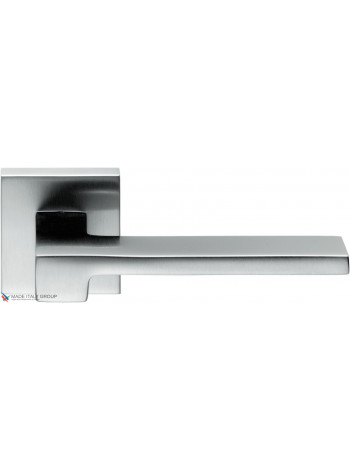 Дверная ручка на квадратной розетке COLOMBO Zelda MM11R-CM матовый хром