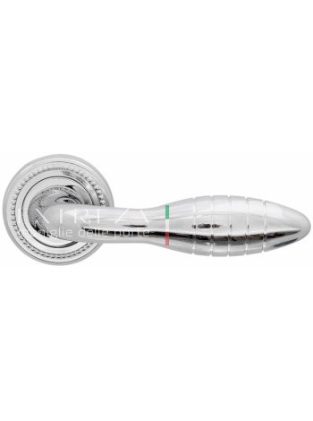 Ручка дверная на круглой розетке Extreza MIREL (Мирел) 316  R03 Хром полированный F04