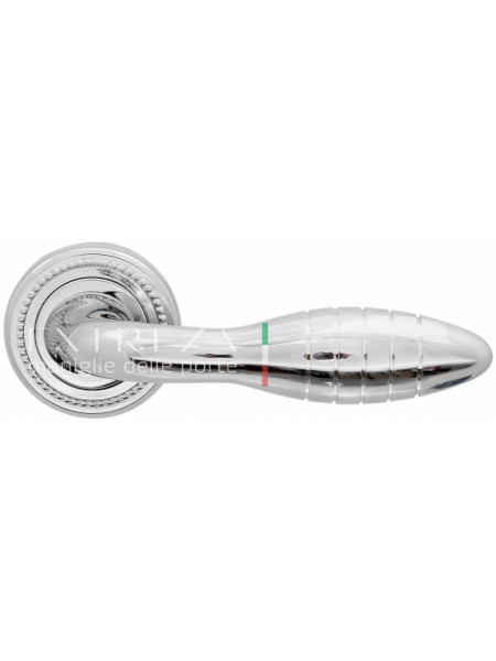 Ручка дверная на круглой розетке Extreza MIREL (Мирел) 316  R03 Хром полированный F04