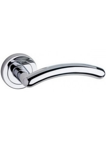 Ручка дверная на круглой розетке Pasini 3281 DENA Q8x130mm CROMO