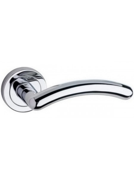Ручка дверная на круглой розетке Pasini 3281 DENA Q8x130mm CROMO