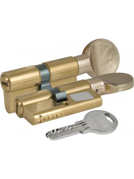 Цилиндровый механизм с вертушкой 164 Sm/62 (26+10+26) Mm Латунь 5 Кл. Kale-Kilit