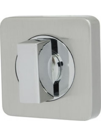 Ручка поворотная Armadillo Wc-Bolt Bk6/Sq-21Sn/Cp-3 Матовый никель/Хром