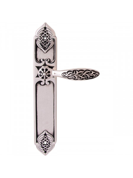 Дверная ручка на планке Class Shamira 1060/1010 Серебро 925
