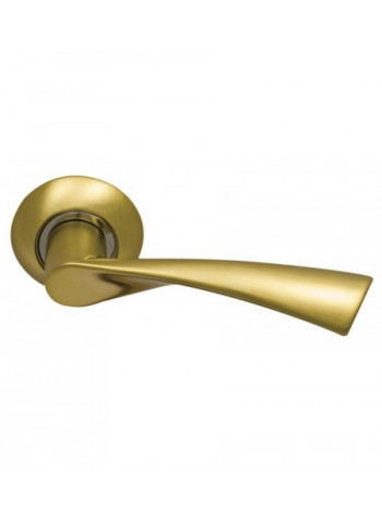 Ручка дверная фалевая на круглой накладке Archie Sillur SILLUR X11 S.GOLD Золото матовое