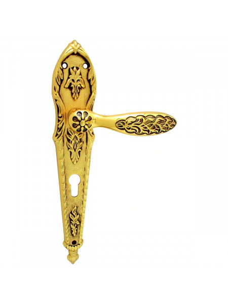 Дверная ручка на планке Class Shamira 1060/1040 Золото 24K