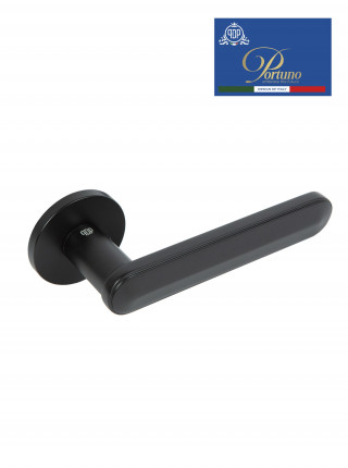 Дверная ручка на розетке Portuno Onyx 123.03  чёрный