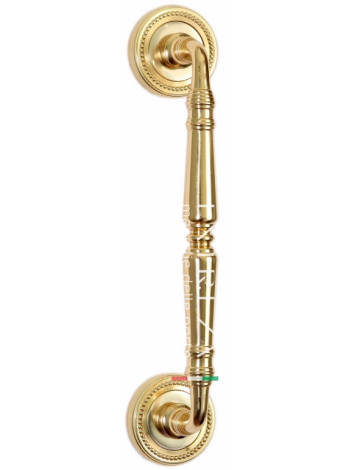 Ручка дверная скоба Extreza CLASSIC PETRA 250мм (205мм) R03 полированное золото F01
