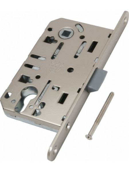 Замок межкомнатный под цилиндр AGB MEDIANA EVOLUTION B01103.50.34 (матовый хром)