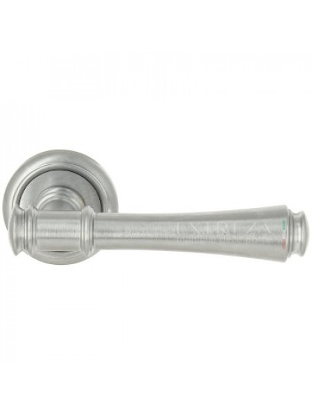 Ручка дверная на круглой розетке Extreza PIERO (Пиеро) 326 R01 Хром матовый  F05
