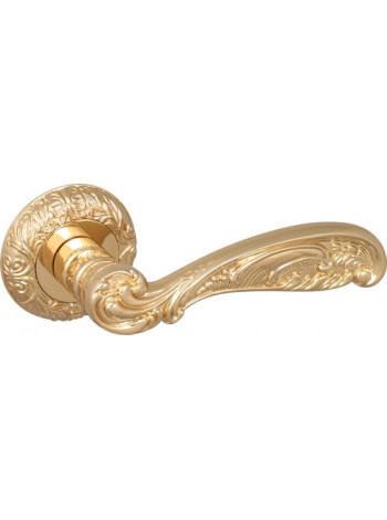 Ручка дверная раздельная Fuaro BRILLIANT SM GOLD-24 золото 24К