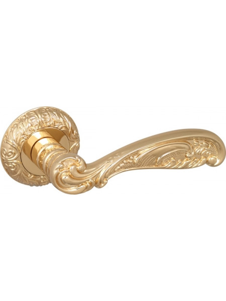 Ручка дверная раздельная Fuaro BRILLIANT SM GOLD-24 золото 24К