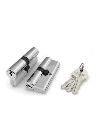 Цилиндровый механизм 100 Ca 80 Mm (35+10+35) Cp Хром, Fuaro