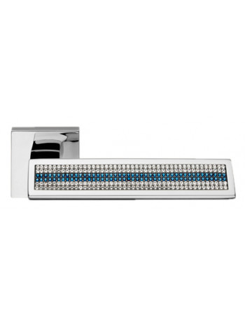 Дверная ручка LINEA CALI "RIFLESSO MESH" 1354 RO 19 CR хром глянцевый