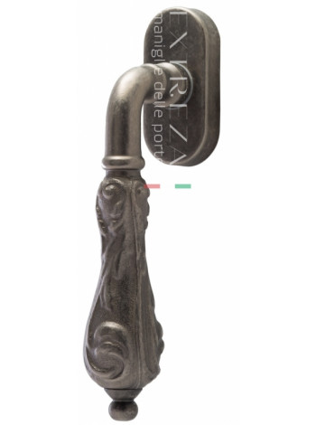 Ручка оконная Extreza Classic GRETA 302 HW Античное серебро F45