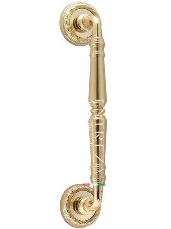 Ручка дверная скоба Extreza CLASSIC PETRA 250мм (205мм) R02 полированное золото F01