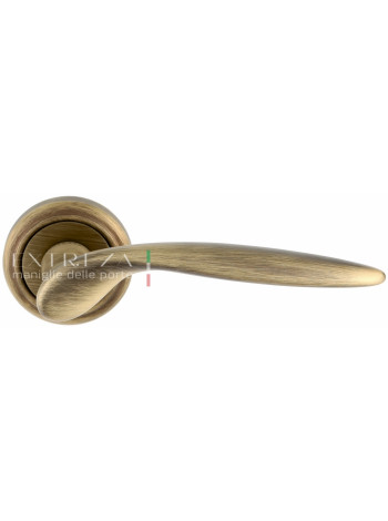Ручка дверная на круглой розетке Extreza CALIPSO (Калипсо) 311  R01 Бронза матовая F03