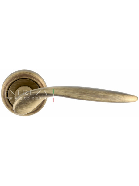 Ручка дверная на круглой розетке Extreza CALIPSO (Калипсо) 311  R01 Бронза матовая F03