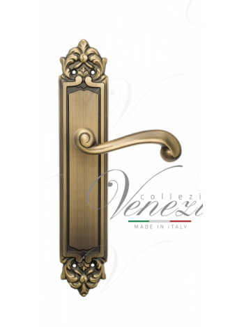 Ручка дверная на планке проходная Venezia Carnevale PL96 матовая бронза