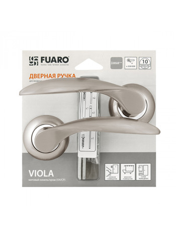 Ручка раздельная VIOLA RM/HD SN/CP-3 матовый никель/хром