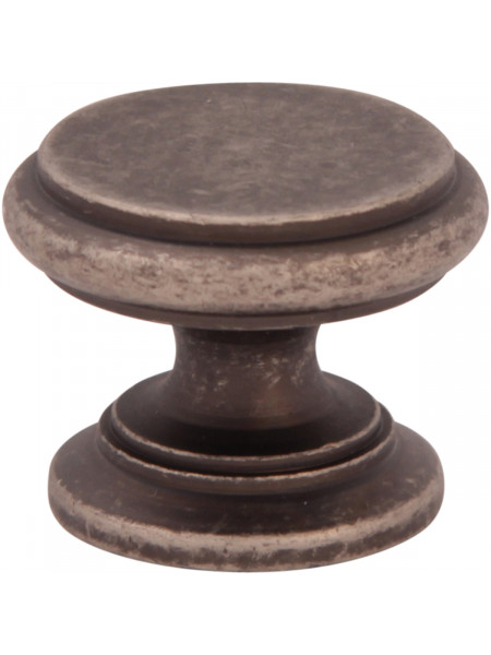 Мебельная ручка Melodia 804 Античное серебро DAS FLAT CAP D32 mm